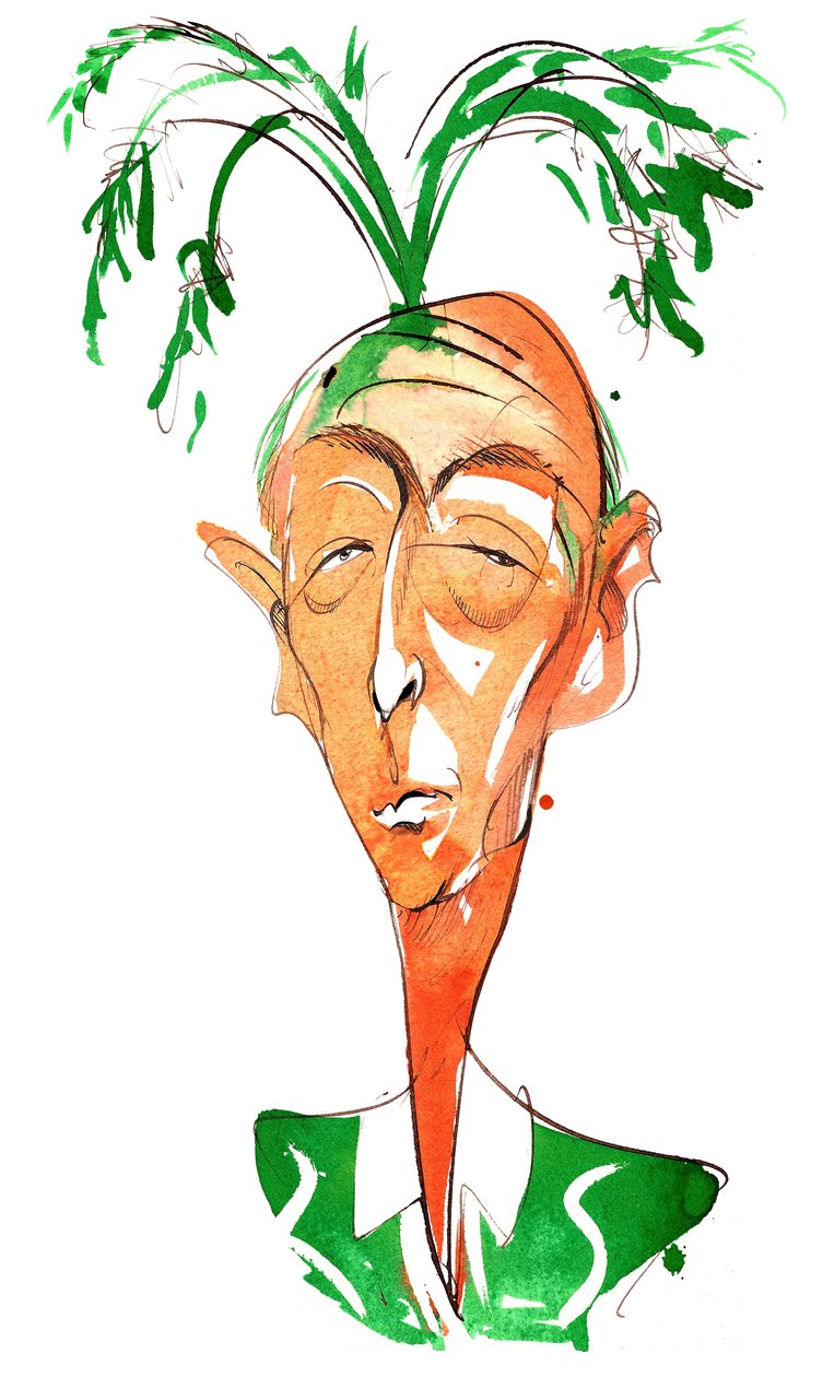 Jasper Carrott (Robert Davis művészneve) angol komikus, színész és tévéműsorvezető alkotó: Neale Osborne