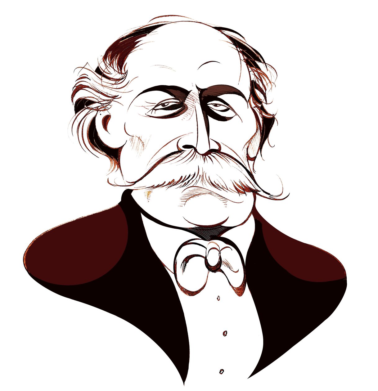 Jules Massenet - karikatúra alkotó: Neale Osborne