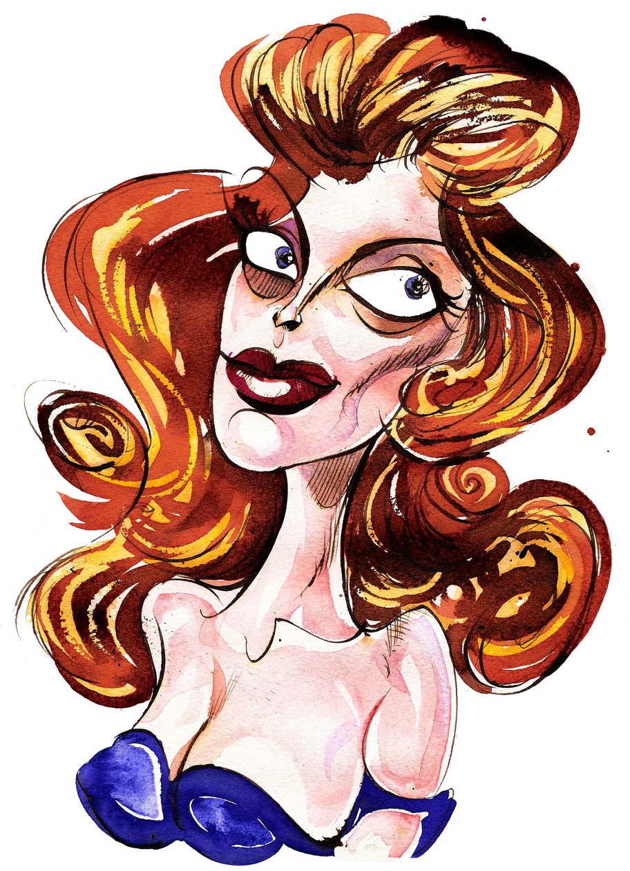 Julie London - karikatúra alkotó: Neale Osborne