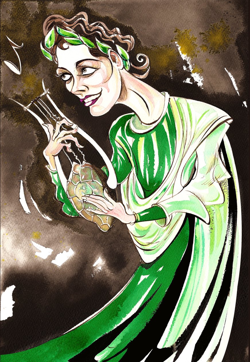 Kathleen Ferrier - Orfeusz színkarikatúrája Christoph Gluck (német zeneszerző, 1714-17 87) Orfeo ed Euridice című 1762-es operájából alkotó: Neale Osborne