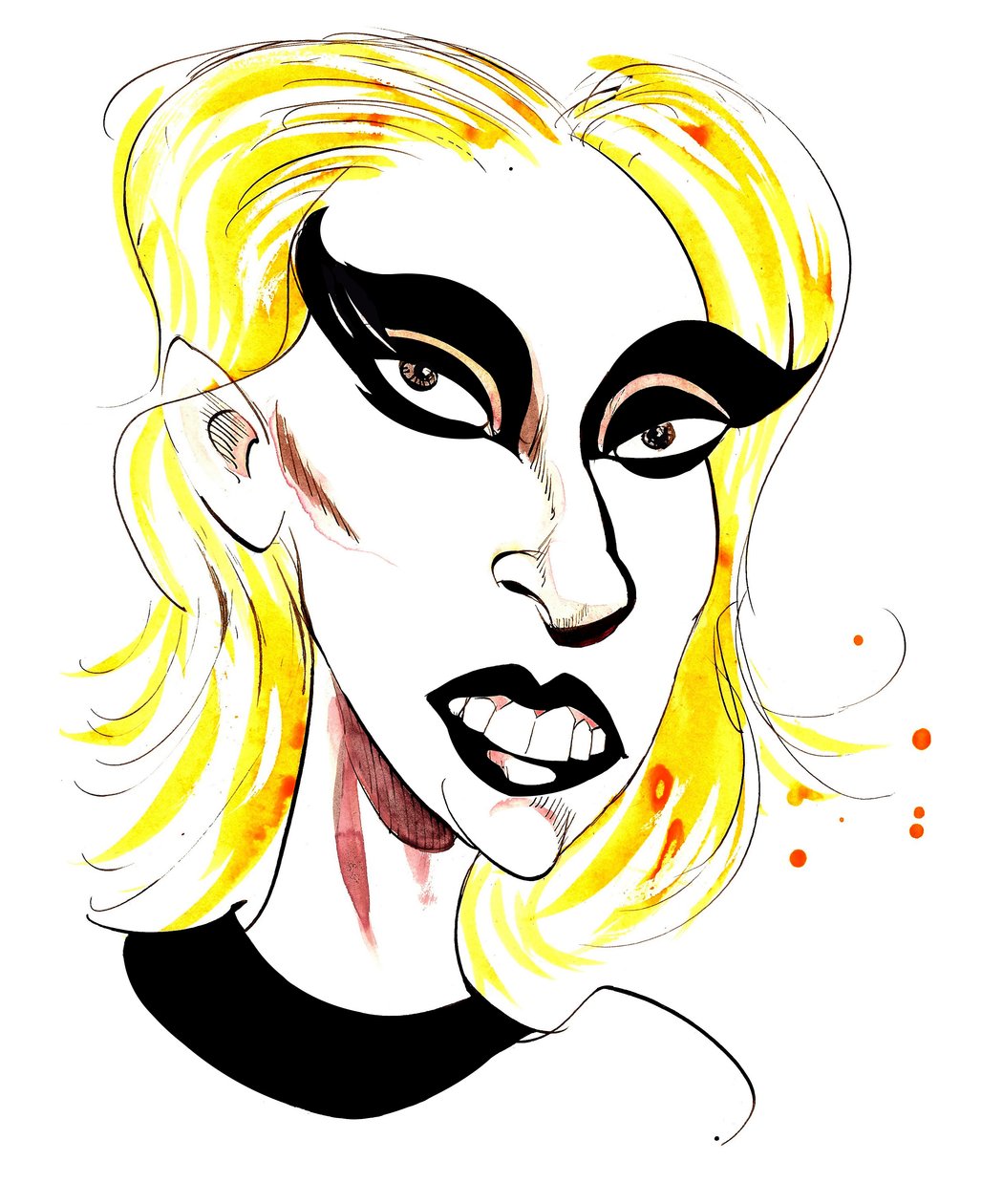 Lady Gaga - karikatúra alkotó: Neale Osborne