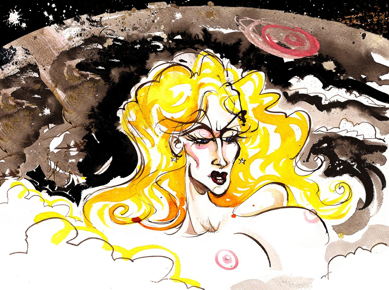 Le Grand Macabre - illustration to comic opera by György Ligeti (1978) alkotó: Neale Osborne