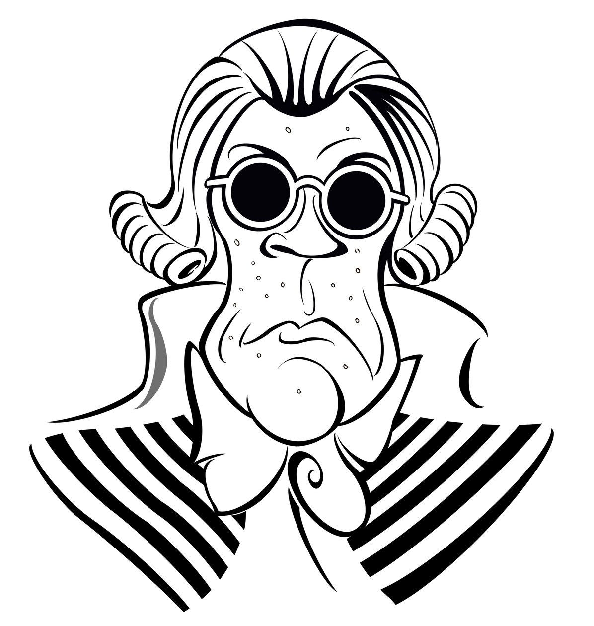 Maximilien Robespierre, 2019 (tus és digitális) alkotó: Neale Osborne