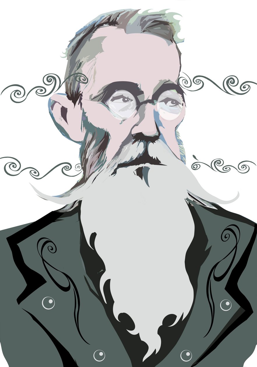 Nyikolaj Rimszkij-Korszakov orosz zeneszerző (1844-1908), a fájl színes grafikus változata, 20062010, Neale Osborne alkotó: Neale Osborne