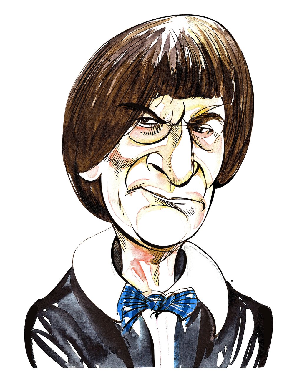 Patrick Troughton a Doctor Who szerepében a BBC azonos című televíziós sorozatában alkotó: Neale Osborne