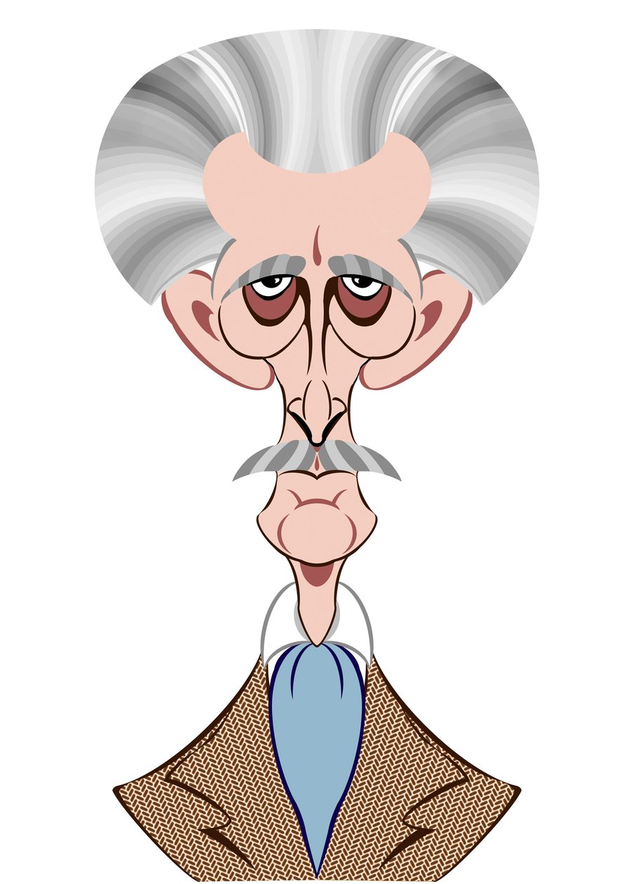 Peter Cushing mint Doctor Who – karikatúra alkotó: Neale Osborne