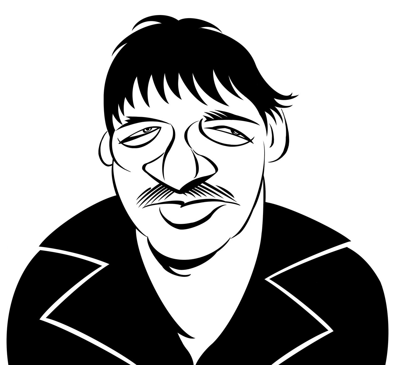 Rainer Werner Fassbinder, német filmrendező, színész, drámaíró és színházi rendező. alkotó: Neale Osborne