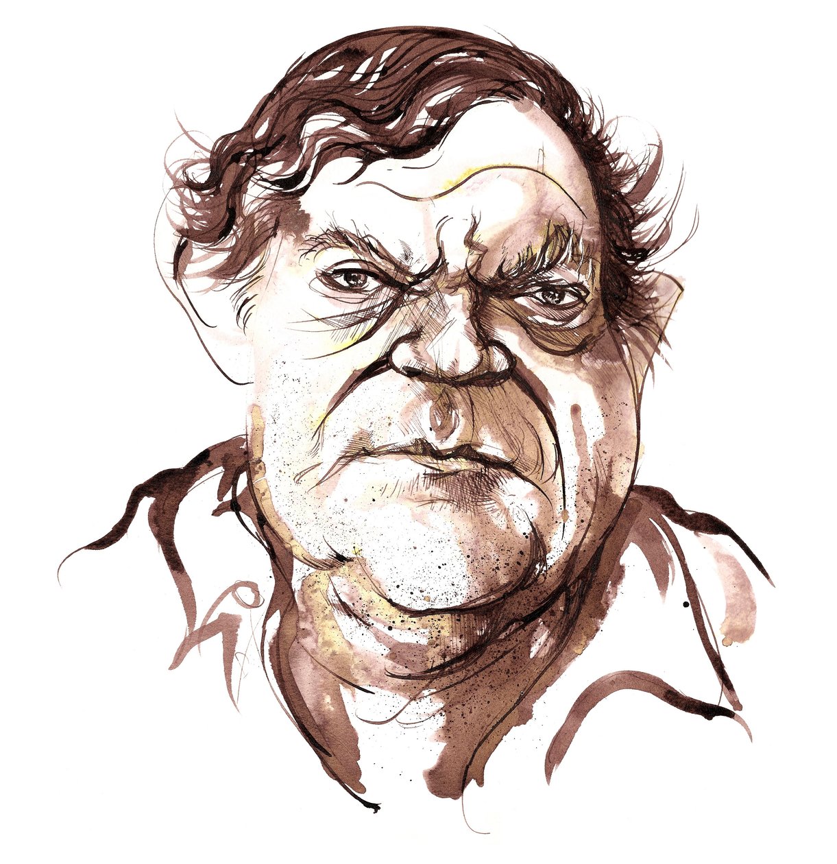 Robert Hughes, ausztrál művészeti kritikus (sz alkotó: Neale Osborne