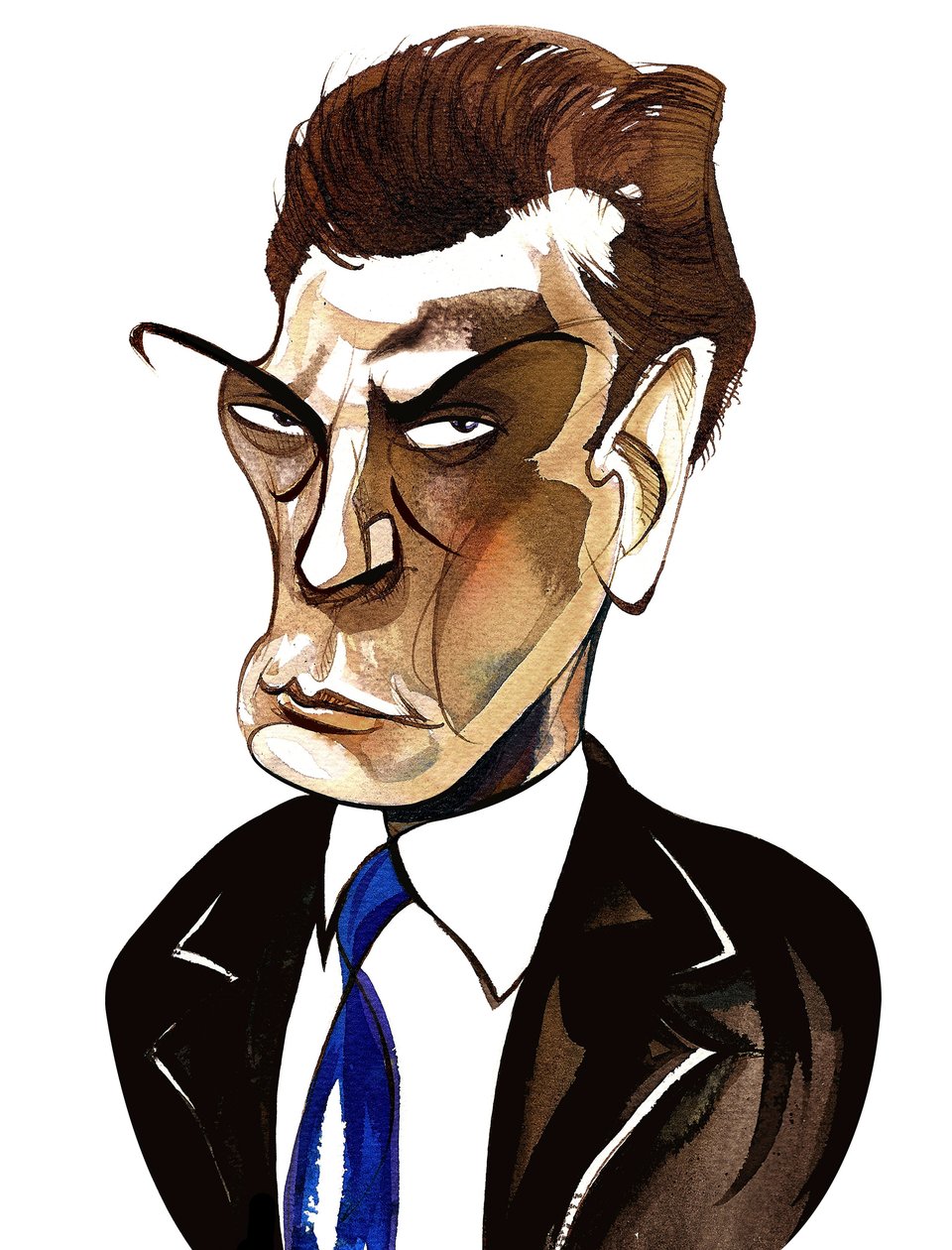 Sir Andrzej Panufnik - színes karikatúra alkotó: Neale Osborne