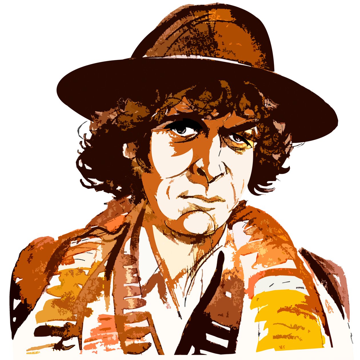 Tom Baker mint Doctor Who alkotó: Neale Osborne