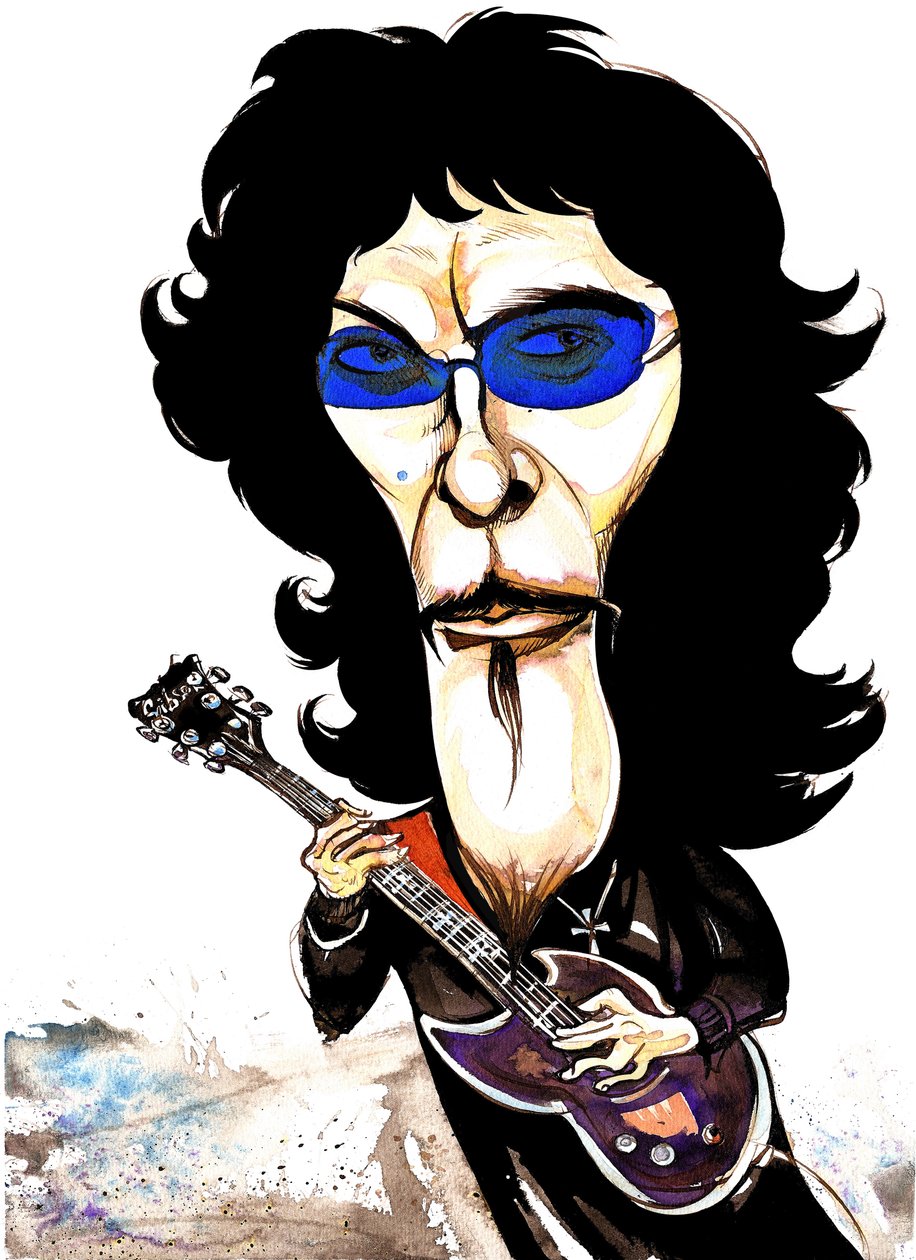 Tommy Iommi - karikatúra alkotó: Neale Osborne