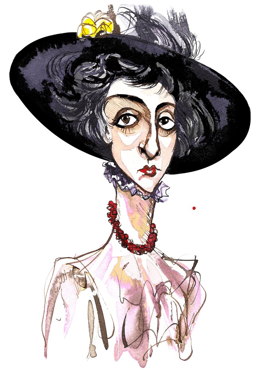 Victoria Mary Vita Sackville – nyugat-angol költő és regényíró (1892-1962); karikatúra alkotó: Neale Osborne