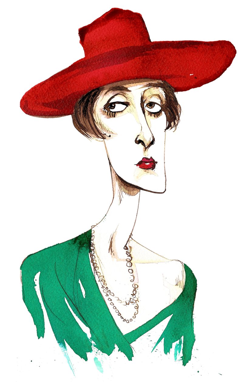 Victoria Mary Vita Sackville – nyugat-angol költő és regényíró (1892-1962); karikatúra alkotó: Neale Osborne