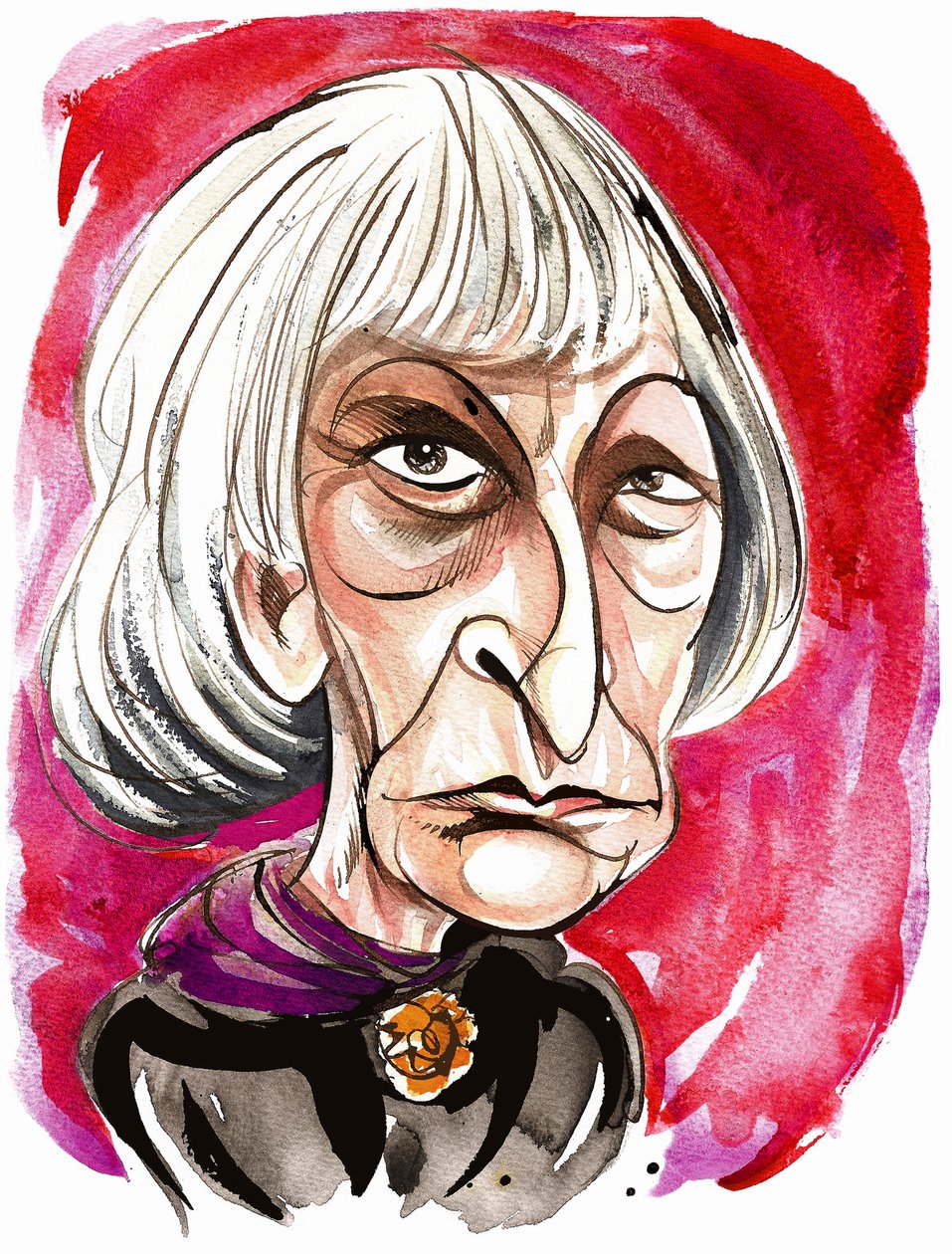 Elisabeth Lutyens - színes karikatúra alkotó: Neale Osborne