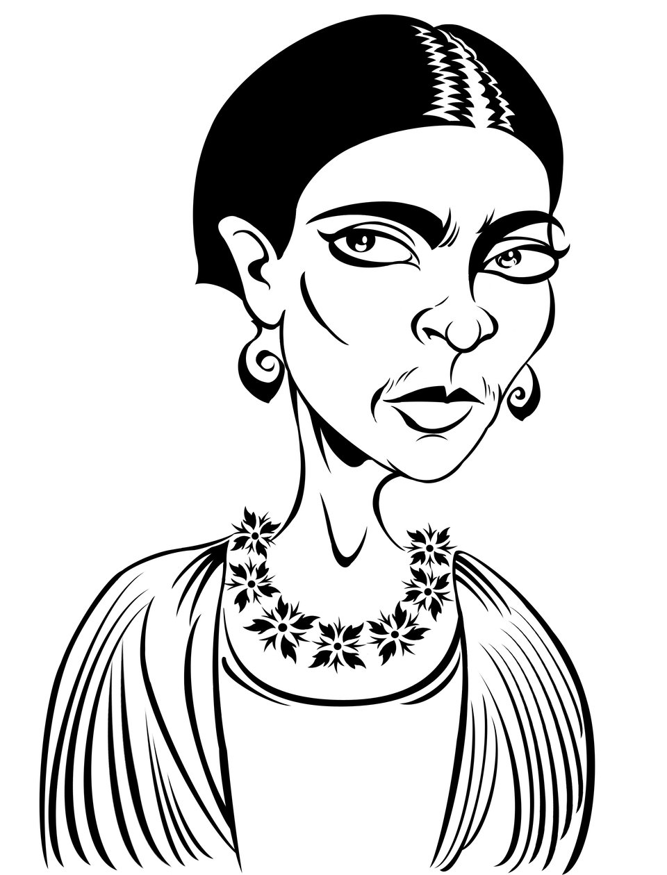 Frida Kahlo (digitális) alkotó: Neale Osborne