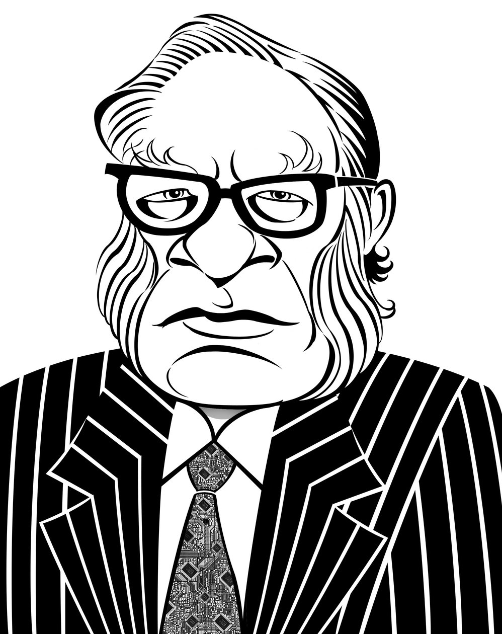 Isaac Asimov, 2019 (digitális) alkotó: Neale Osborne