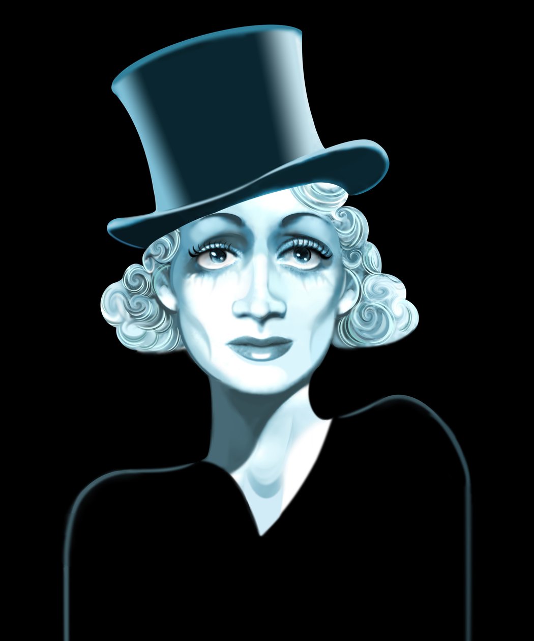 Marlene Dietrich, 2021 (digitális) alkotó: Neale Osborne