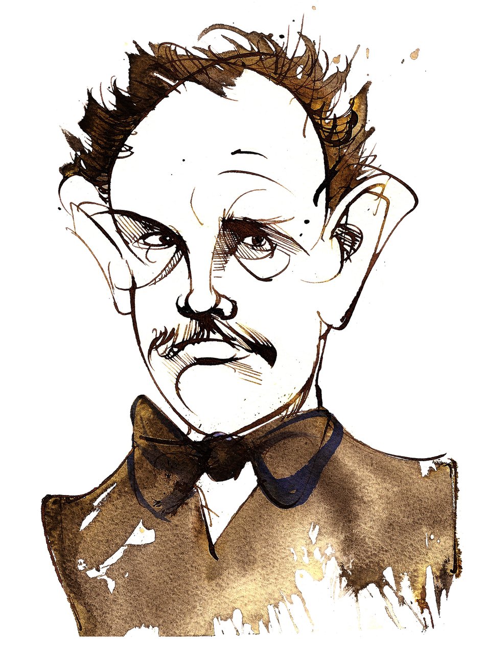 Richard Strauss német zeneszerző és karmester (1864-1949); karikatúra alkotó: Neale Osborne