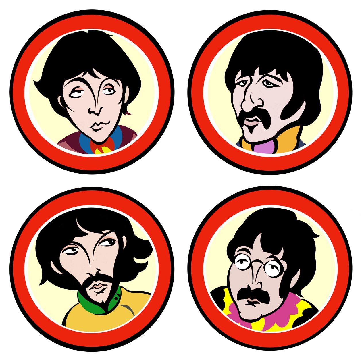The Beatles, 2004 (ink, digital revision 2023) alkotó: Neale Osborne