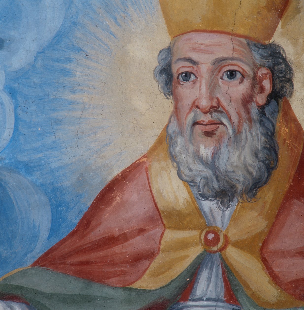 St. Canio portréja, boltozat részlete alkotó: Neapolitan School