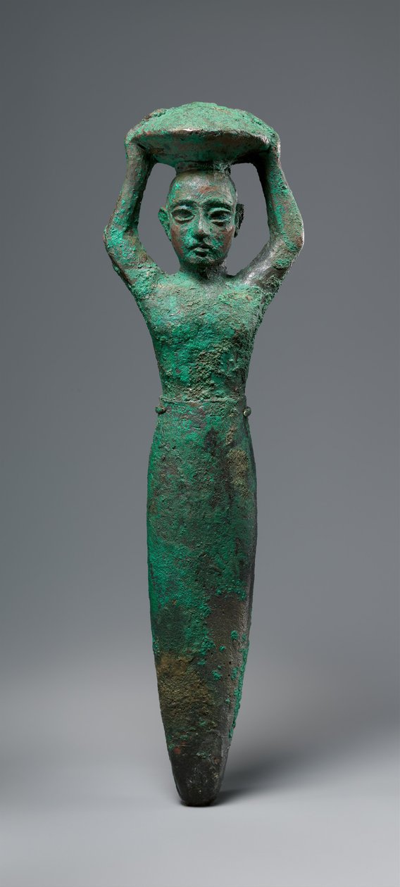 Shulgi úri király alapozó alakja, kosarat hordozó, Kr. e. Kr.e. 2094–2047 (réz) alkotó: Neo Sumerian