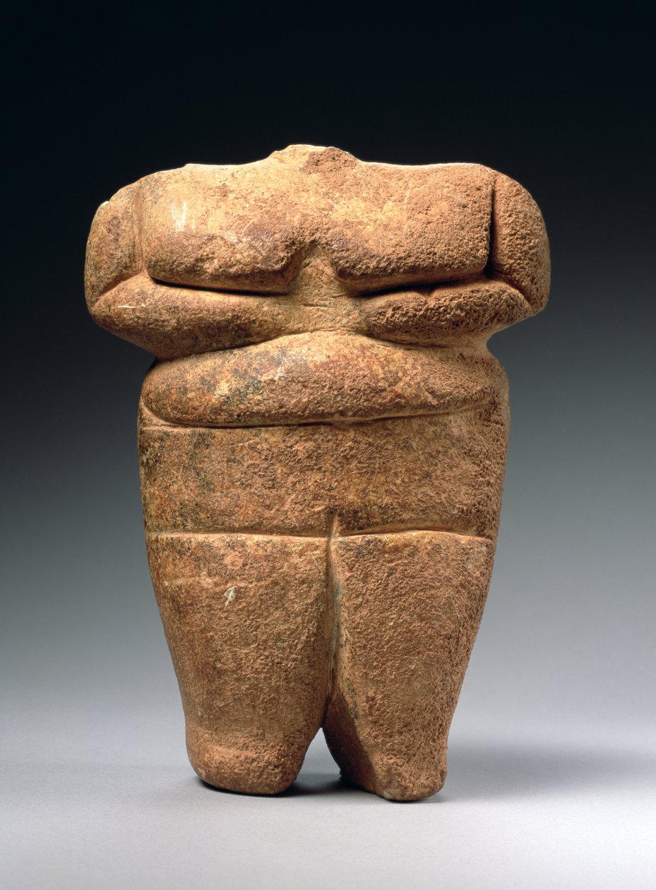 neolitikus alak, Görögország, ie 4500-4000 körül (mészkő) alkotó: Neolithic