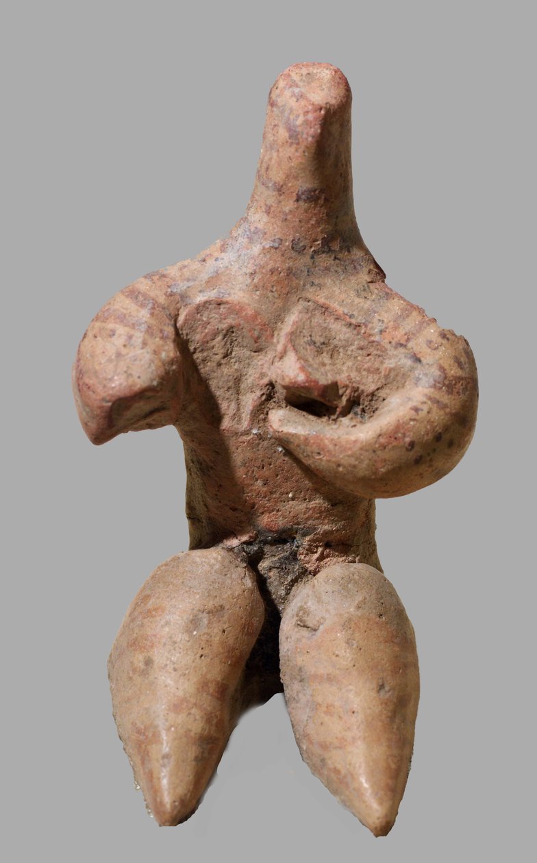 Festett női agyagfigura, Szíria, ie 5000 körül (agyag) alkotó: Neolithic Neolithic