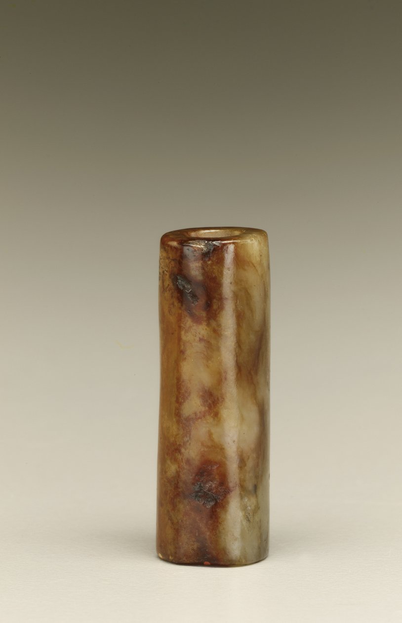 Hengeres gyöngy, Tai-tó régió, Liangzhu kultúra, ie 3300-2250 (jáde) alkotó: Neolithic Period Chinese School