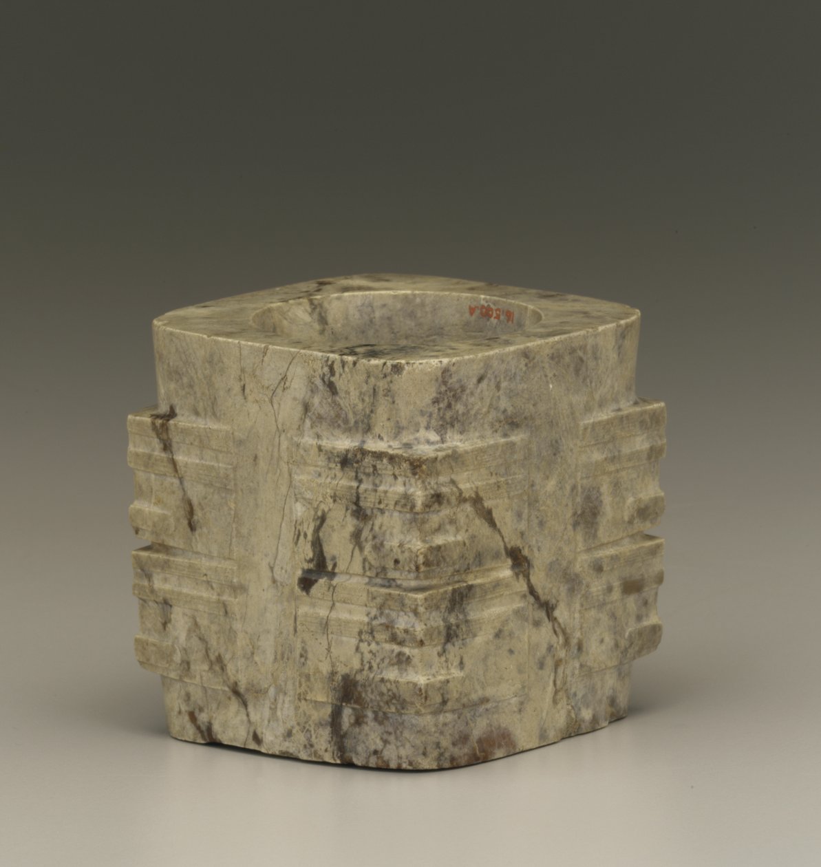 Short tube (cong) Lake Tai region, Liangzhu culture, 3300-2250 BC (jade) alkotó: Neolithic Period Chinese School