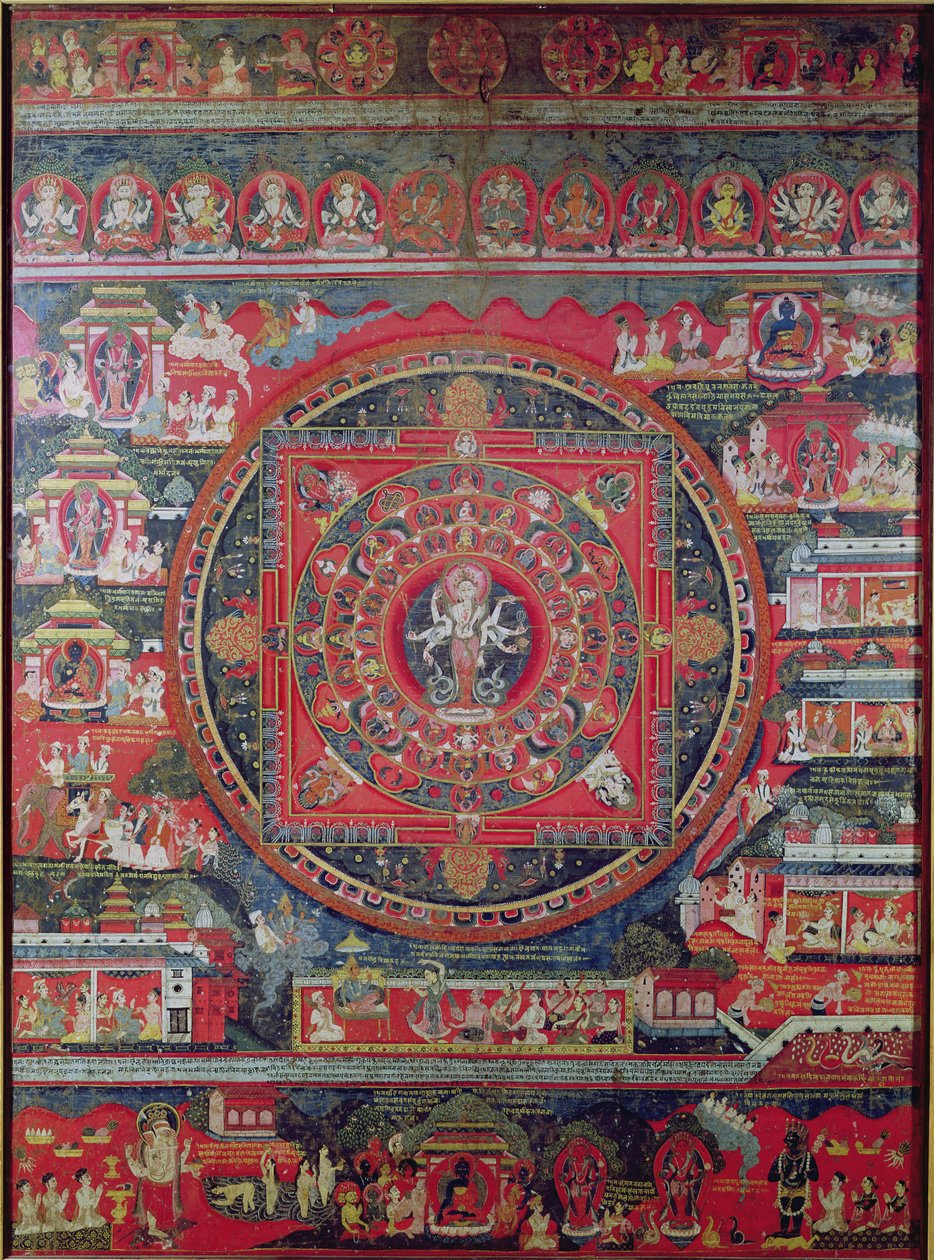Amoghapasa mandala alkotó: Nepalese School