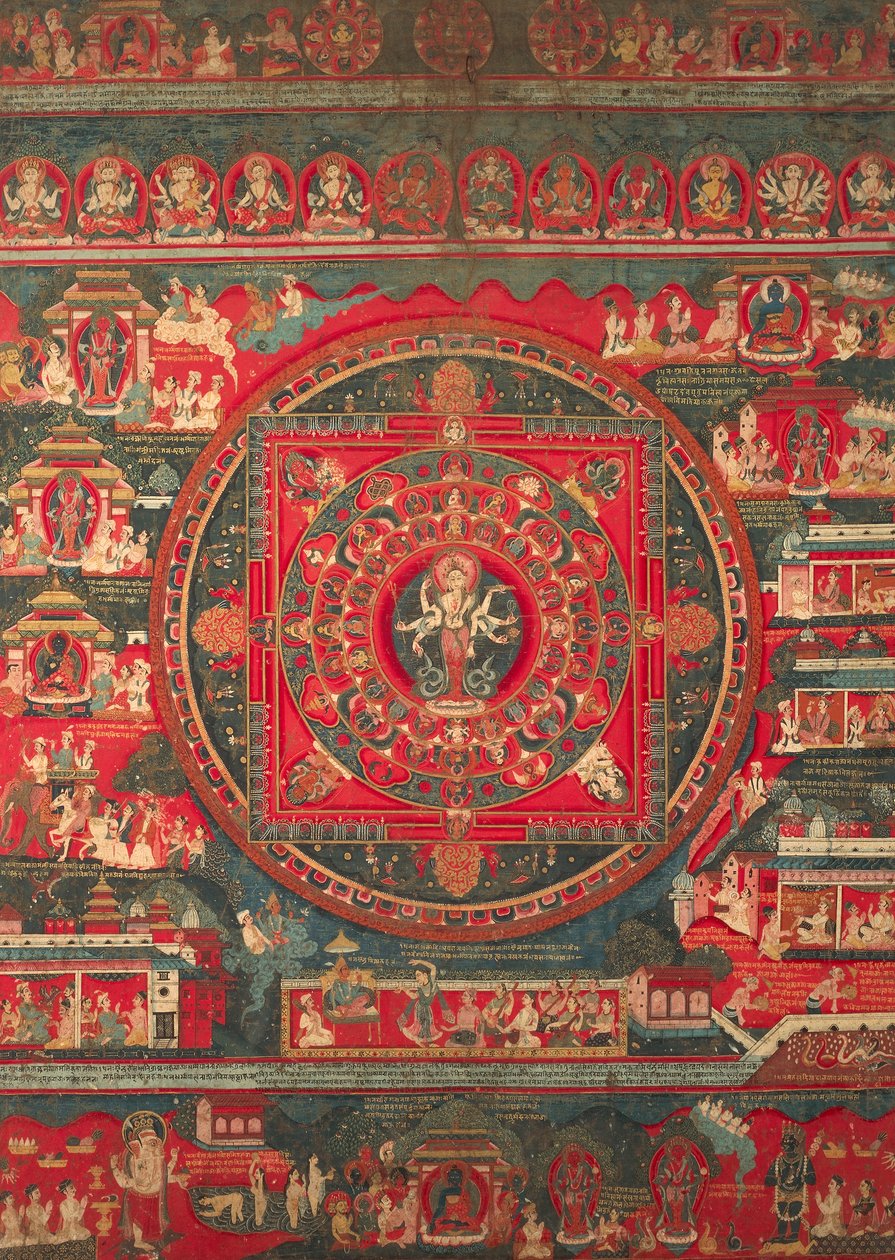 Amoghafasa mandala alkotó: Nepalese School