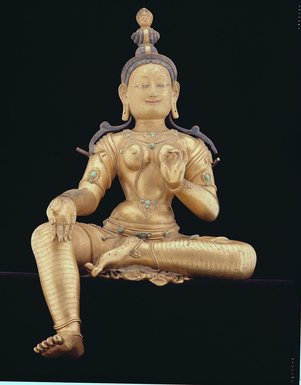 Tara (aranyozott bronz) alkotó: Nepalese School