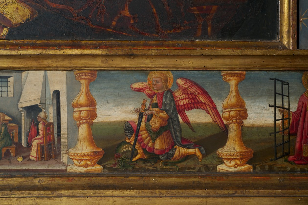 Részlet a Szűz Mária megkoronázásából (tempera, fa) alkotó: Neri di Bicci