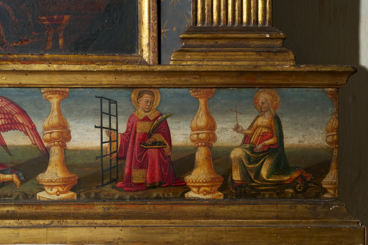 Részlet a Szűz koronázásából (tempera fán) alkotó: Neri di Bicci