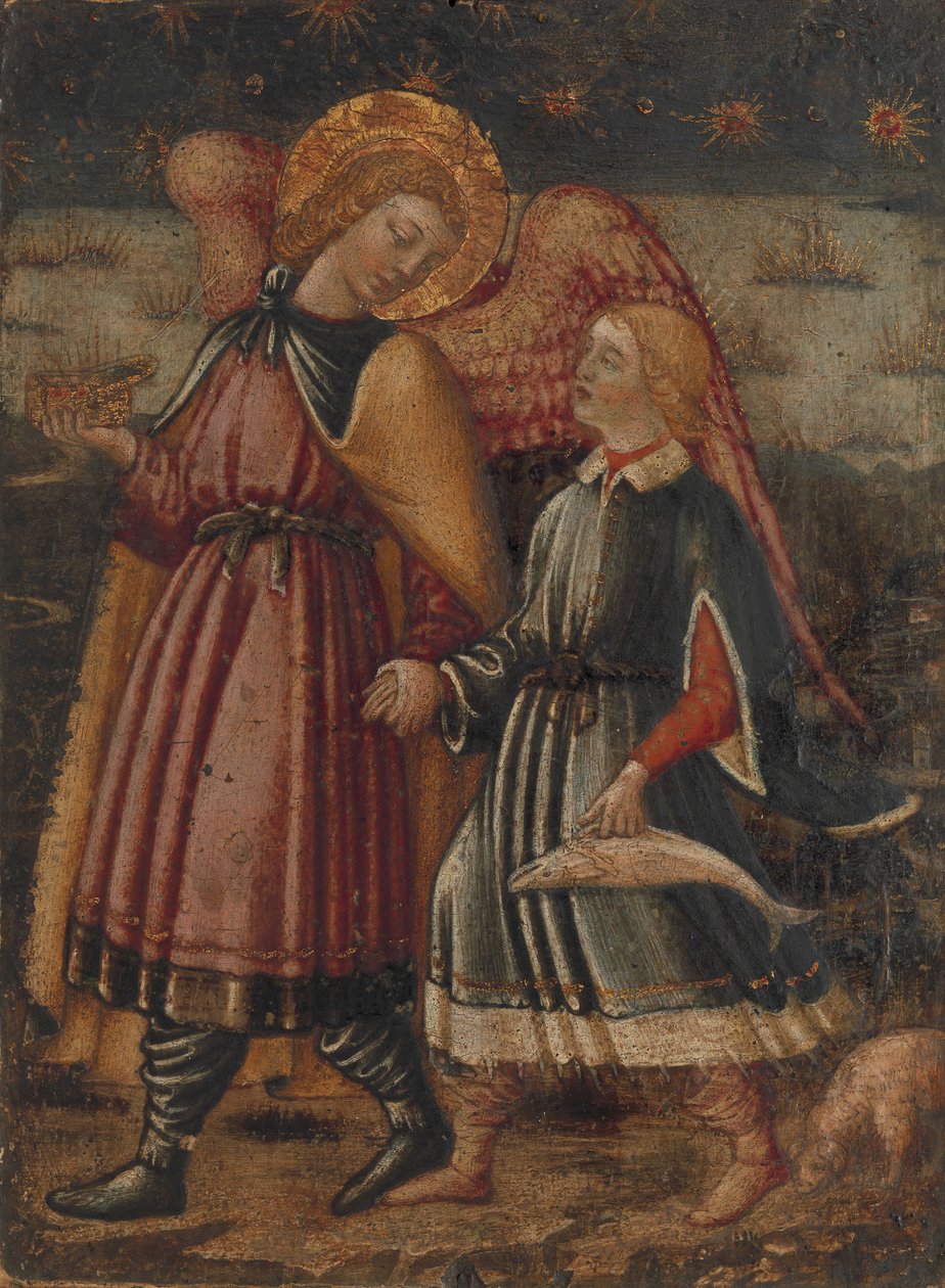 Rafael arkangyal és Tóbiás, valószínűleg 1457-63. alkotó: Neri di Bicci