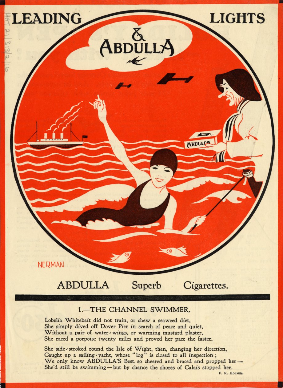 Abdulla cigaretták, 1920-as évek alkotó: Nerman