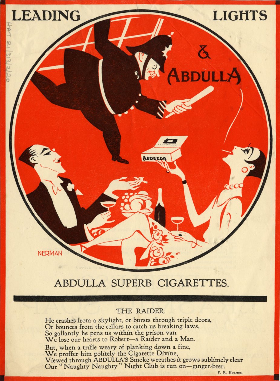 Abdulla cigaretták, 1920-as évek alkotó: Nerman