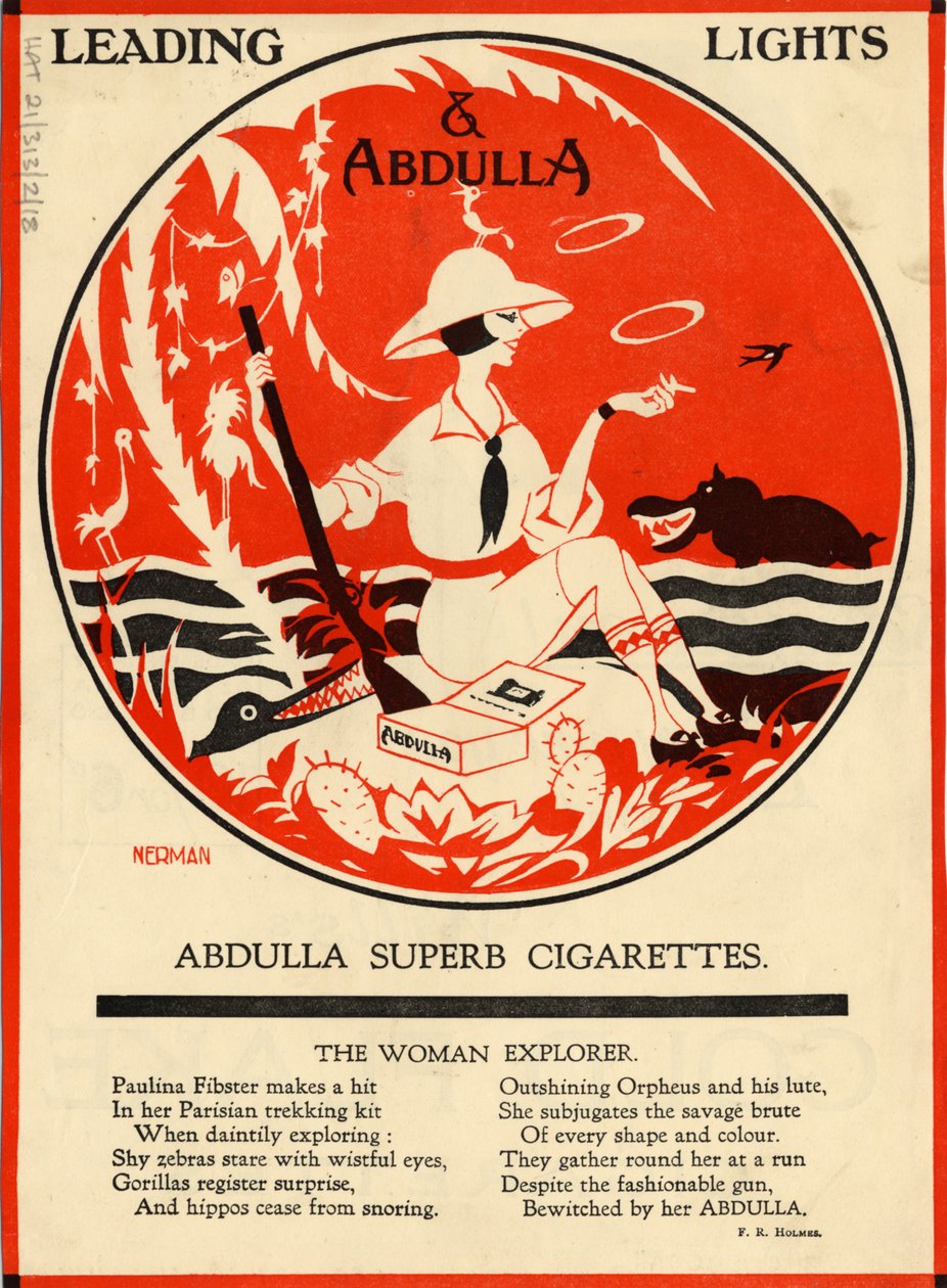Abdulla cigaretták, 1920-as évek alkotó: Nerman