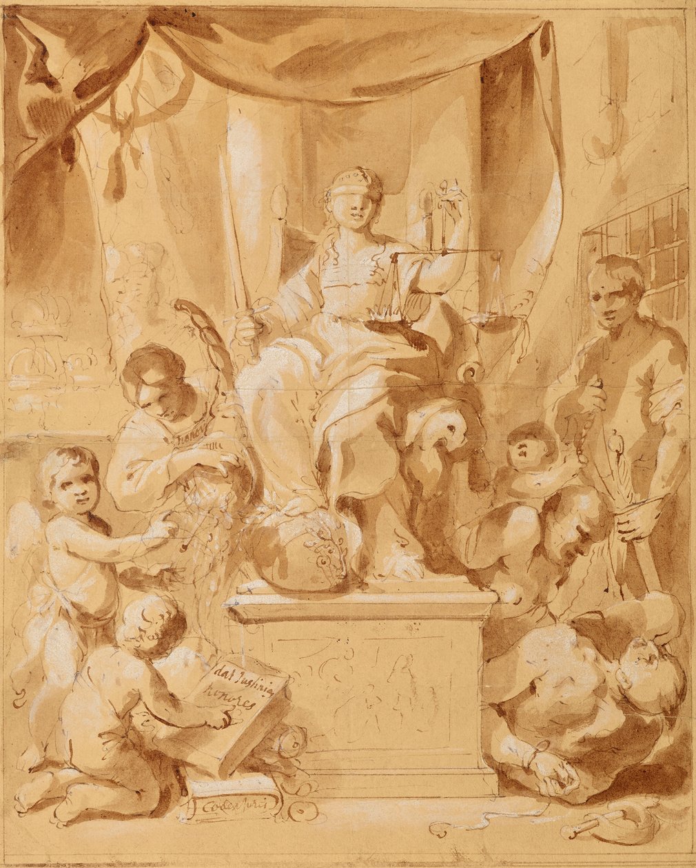 Az igazságosság allegóriája alkotó: Leopold Blonder