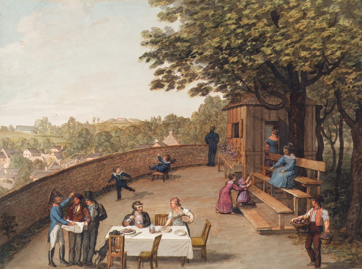 Bécs-Nußdorfban a Bockkellerben alkotó: Leopold Blonder