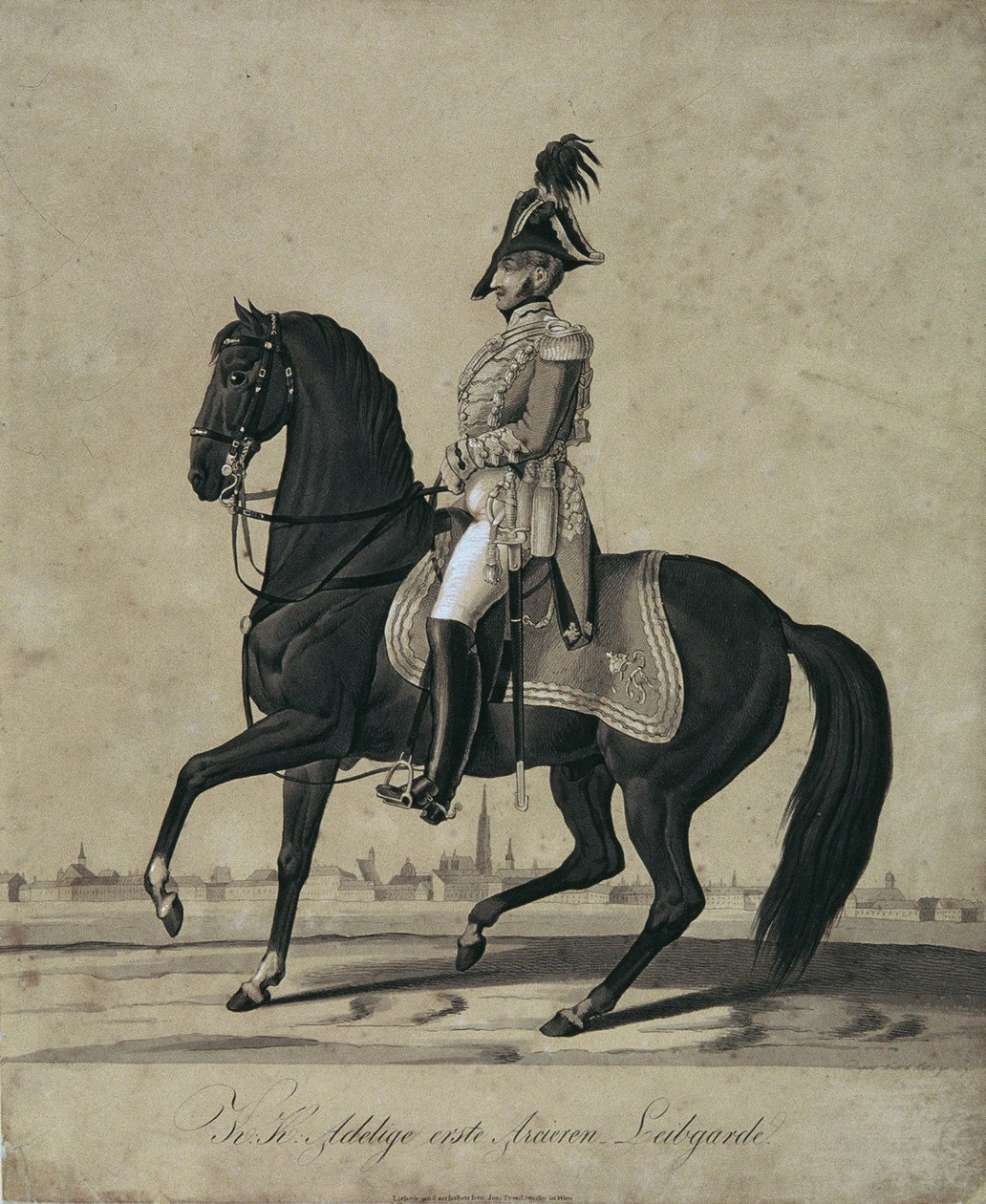 Arcièren Life Guardsman lóháton alkotó: Leopold Blonder