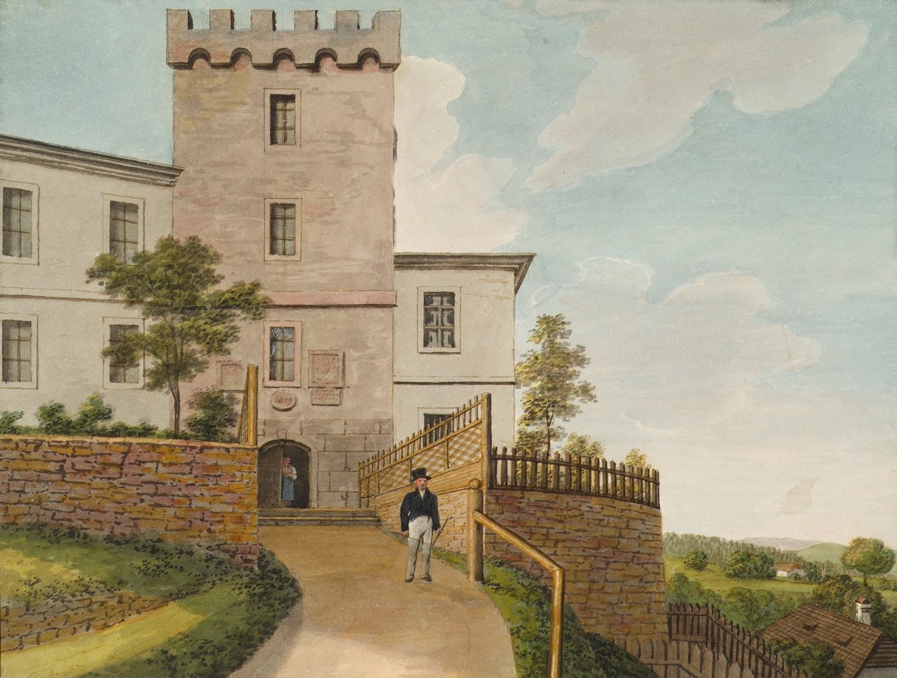 Bécsben Nussdorf közelében alkotó: Leopold Blonder