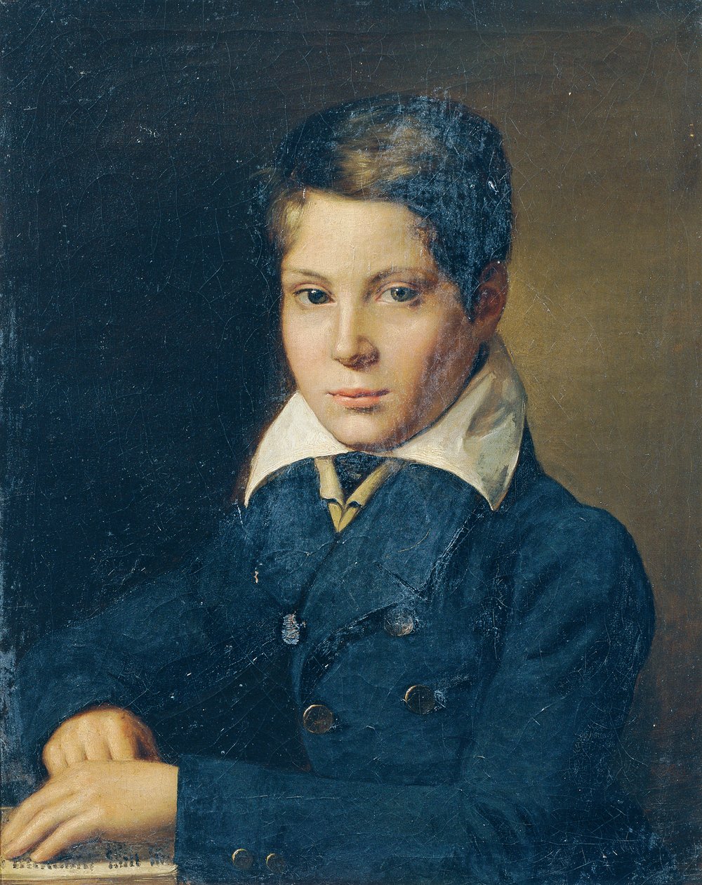 Egy fiú mellszobra alkotó: Leopold Blonder