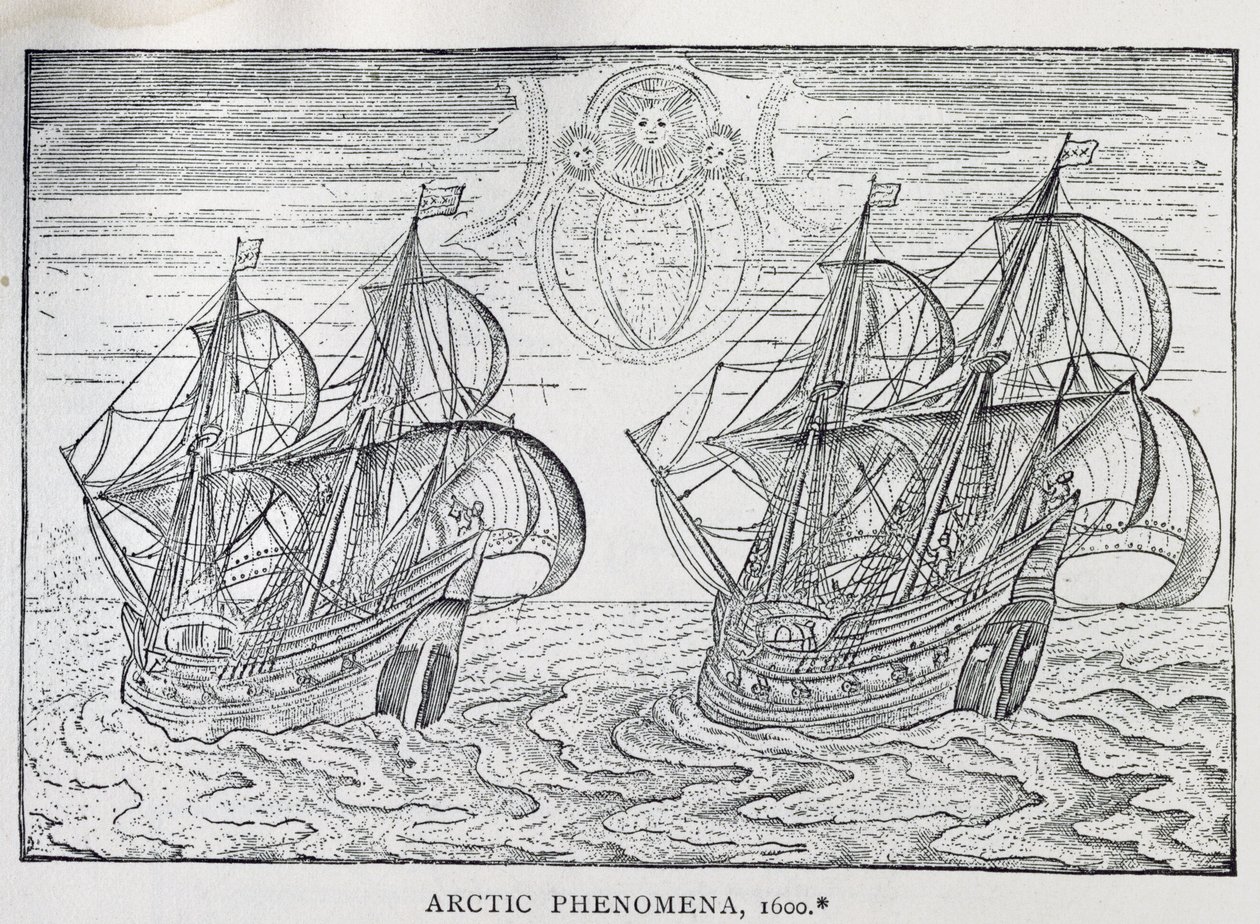 „Arctic Phenomena”, Gerrit de Veer utazásai leírásából, Amszterdam, 1600 alkotó: Netherlandish School