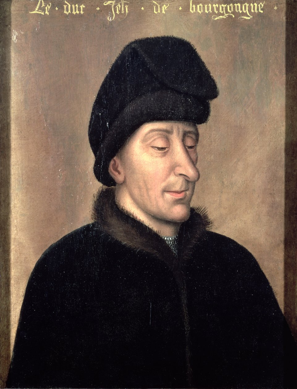 Rettenthetetlen János, Burgundia hercege (1371-1419) (panel) alkotó: Netherlandish School