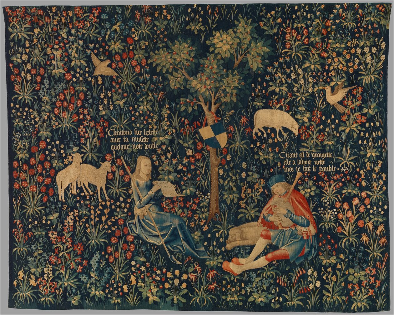 Pásztor és pásztorlány muzsikál, 1500-30 körül alkotó: Netherlandish School
