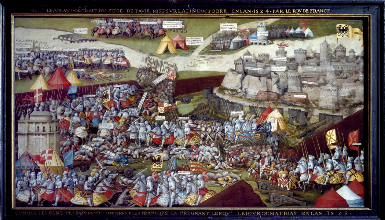 Pavia ostroma és csata, 1525-1528 alkotó: Netherlandish School