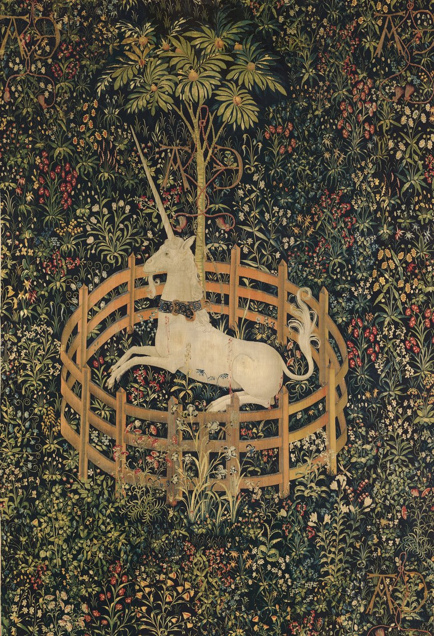 Az egyszarvú fogságban, 1500 körül alkotó: Netherlandish School