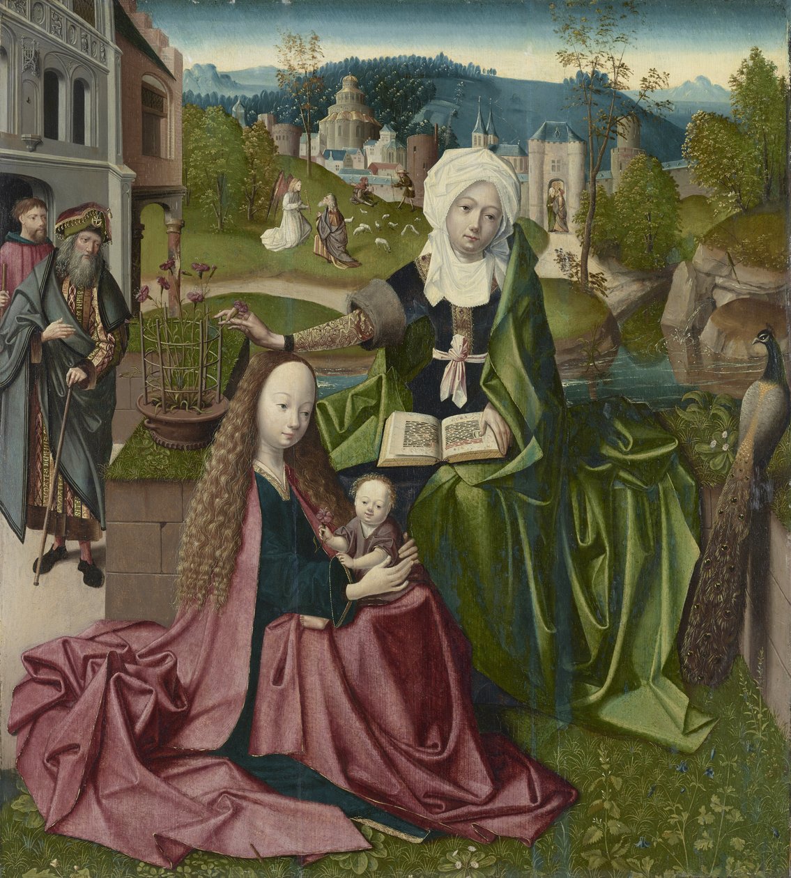 Szűz és gyermek Szent Annával, 1495 körül alkotó: Netherlandish School