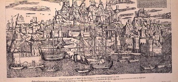 Áden kikötője, Arábia, Marco Polo könyvéből, 1903-ban megjelent kiadás. alkotó: Netherlandish School
